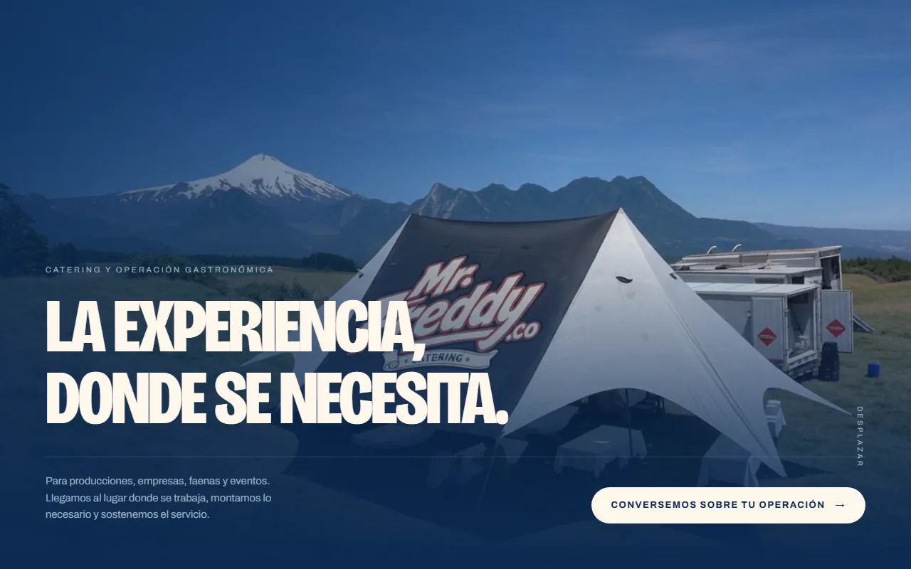 Sitio web de MR FREDDY diseñado por ROCALDE